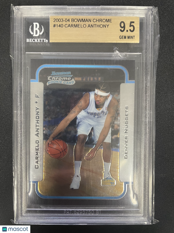 2003 Bowman Chrome Carmelo Anthony #140 BGS 9.5