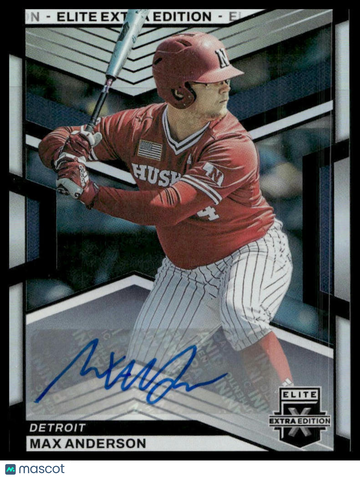 2023 Panini Elite Extra Edition Max Anderson #106 Signatures AU