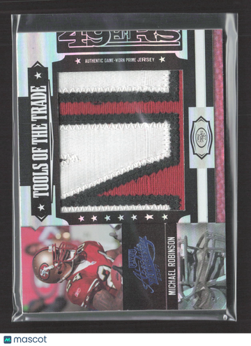 2007 Playoff Absolute Memorabilia Tools of the Trade Michael Robinson #TOT-110 Authentic Game-Worn Prime Jersey