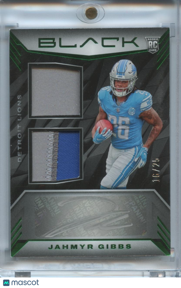 2023 Jahmyr Gibbs Patch Rookie Panini Authentic