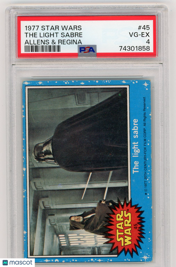 1977 Star Wars Allens & Regina The Light Sabre #45 PSA 4
