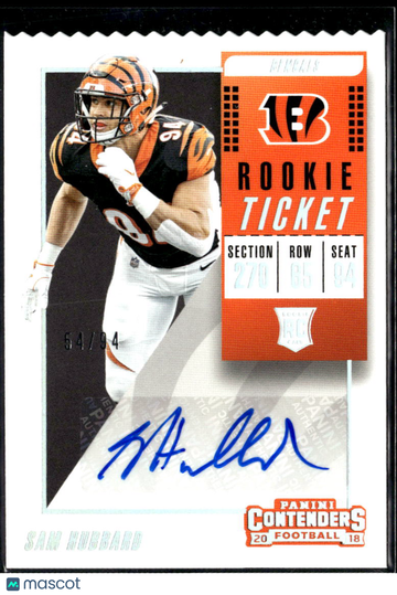2018 Panini Contenders Rookie Ticket Sam Hubbard #270 /94 RC
