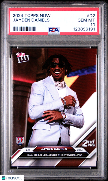 2024 Topps Now Jayden Daniels #D2 Rookie PSA 10