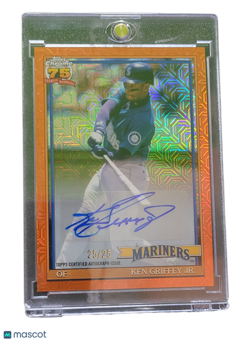 2022 Topps Chrome Platinum Anniversary Ken Griffey Jr. #91C-51 Orange Refractor /25