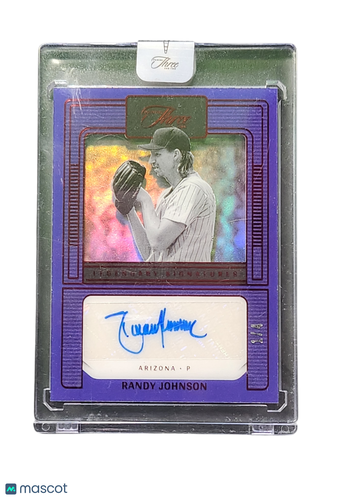 2023 Panini Three and Two Lone Star Signatures Randy Johnson #LS-RJ Purple