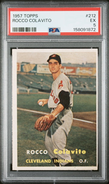 1957 Topps Rocky Colavito #212 PSA 5