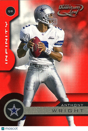Anthony Wright 2001 Quantum Leaf Red Dallas Cowboys