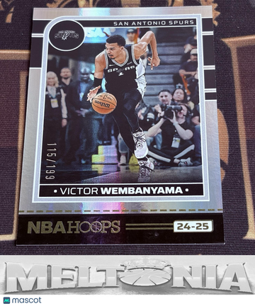 2024-25 Hoops Victor Wembanyama #165 Premium Box Set SN