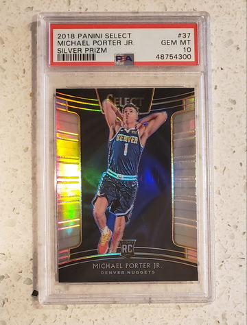 2018 Select Silver Refractor Michael Porter Jr. Rookie PSA 10