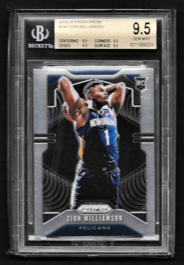 Zion Williamson 2019-20 Panini Prizm #248 BGS 9.5 True Gem