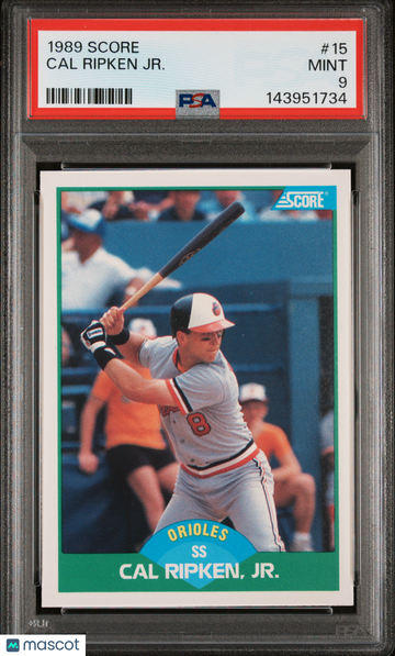 1989 Score Cal Ripken JR. #15 PSA 9