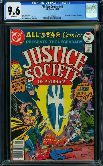 ALL STAR COMICS #66, CGC 9.6 NM+