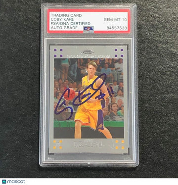 2007-08 Topps Coby Karl #116 Chrome PSA 10