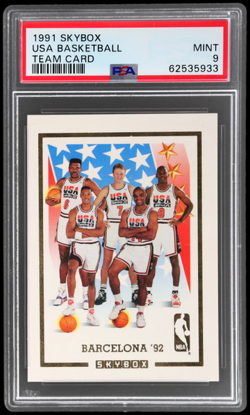 1991 Skybox Men's Olympic Basketball Team Barcelona 92 PSA 9