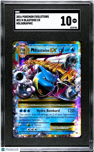 2016 Pokemon Evolutions M Blastoise EX SGC 10 #22