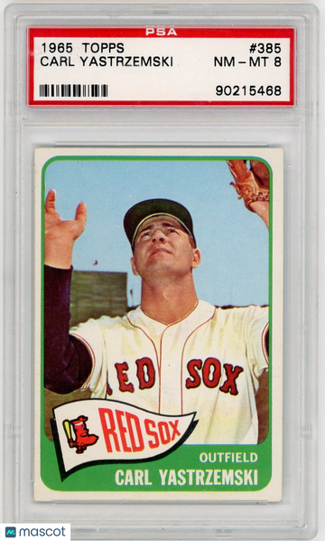 1965 Topps Carl Yastrzemski #385 PSA 8