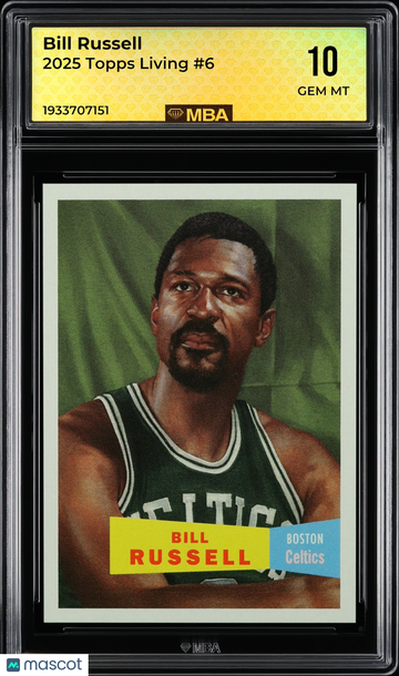 2025 Topps Living Bill Russell #6 MBA 10