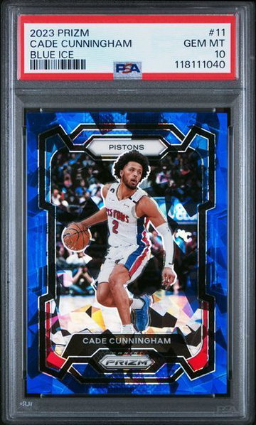 2023 Prizm | Cade Cunningham | 107/125 | Blue Ice | PSA 10 | #11