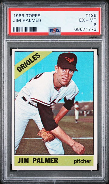 1966 Topps Jim Palmer RC PSA 6