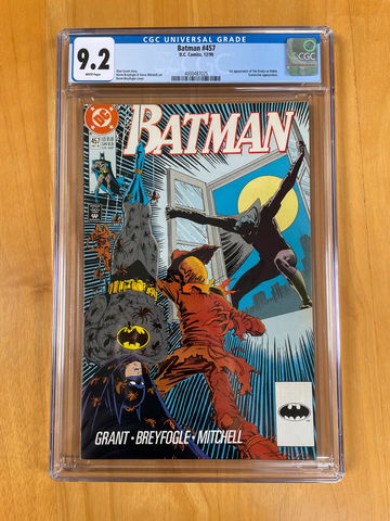 Batman #457 CGC 9.2 White Pages