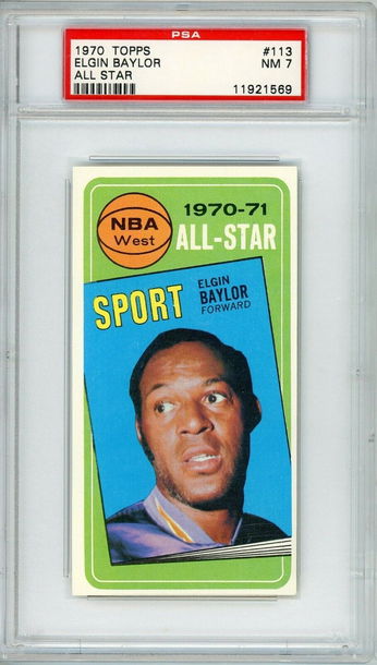 1970 Topps Elgin Baylor All-Star #113 PSA 7 P1346