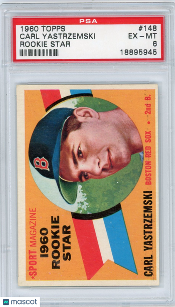 1960 Topps Carl Yastrzemski #148 Rookie Star PSA 6