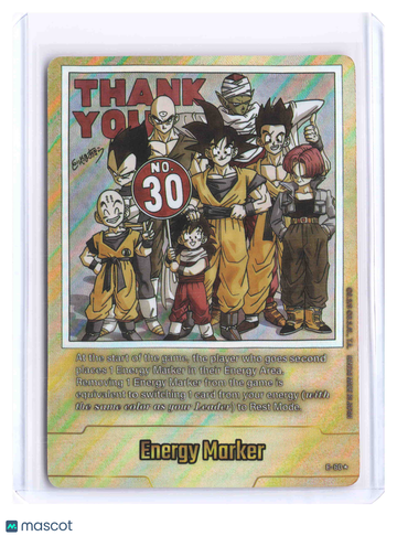 2024 ProxY Dragon Ball Super Card Game Energy Marker 30th Anniversary Art Holo English Goku Yamcha