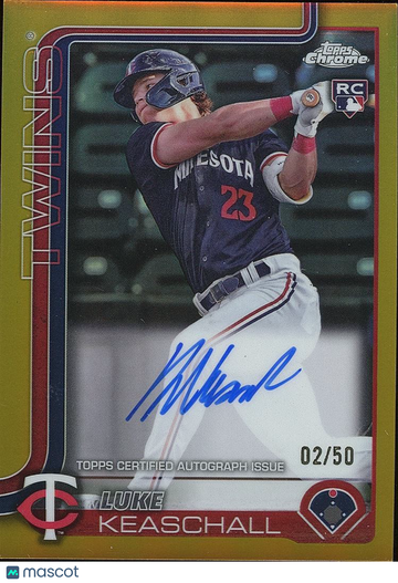 2025 Topps Chrome Update Luke Keaschall Rookie Topps