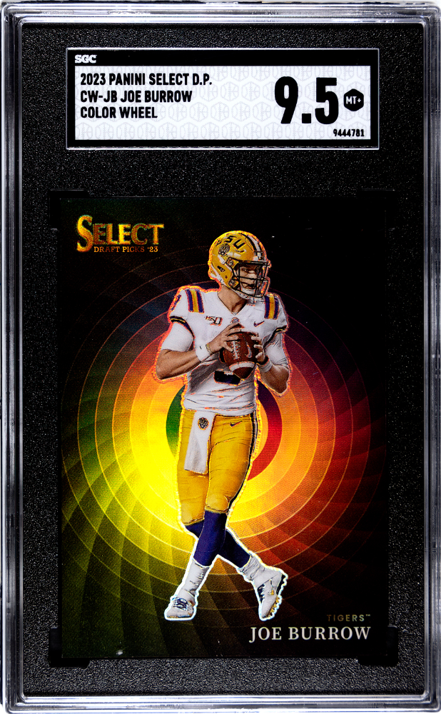 2023 Panini Select Draft Picks Joe Burrow #CW-JB Color Wheel SGC 9.5 LSU SP