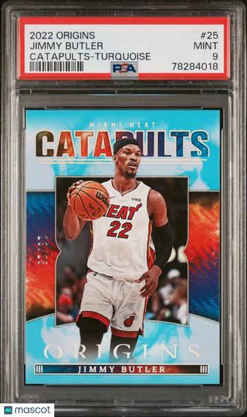 2022 Panini Origins Jimmy Butler #25 Turquoise Parallel/Variety PSA 9