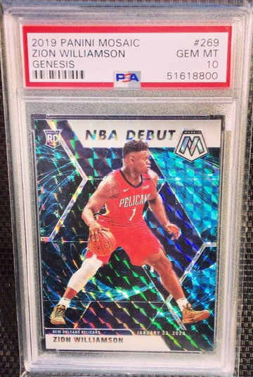 Zion Williamson Mosaic Genesis PSA 10