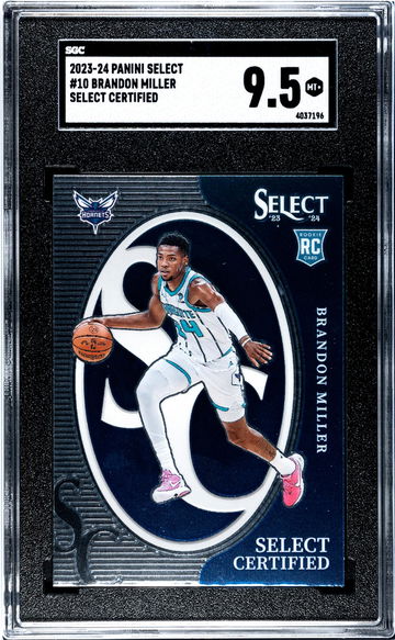2023-24 Panini Select Certified Brandon Miller #10 RC SGC 9.5