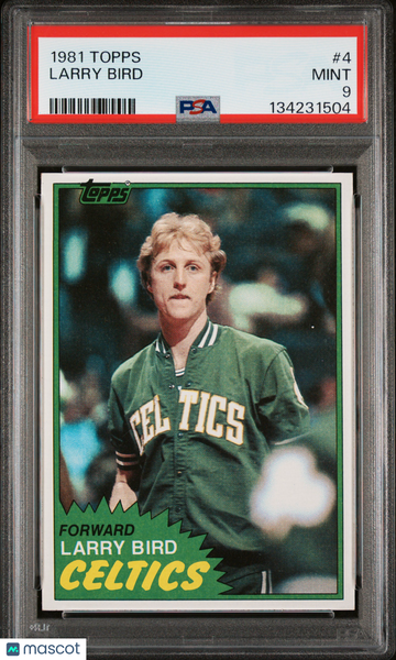 1981 Topps Larry Bird #4 PSA 9