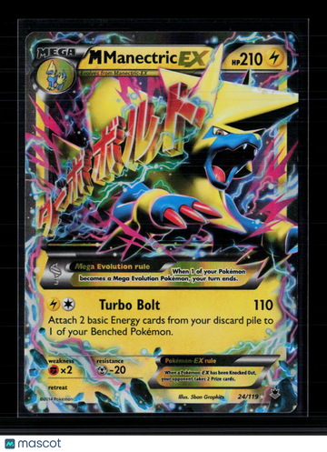 2014 Phantom Forces M Manectric EX Holo Rare #24/119