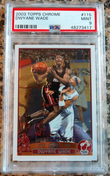 2003 Topps Chrome Dwyane Wade #115 PSA 9 RC