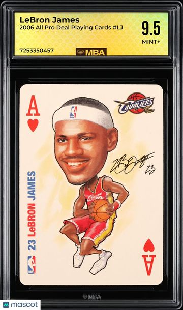 2006 All Pro Deal Playing Cards LeBron James #LJ MBA 9.5