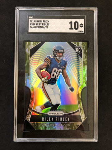2019 Panini Prizm - Riley Ridley - Rookie Camo Prizm SSP /25 SGC 10 Gem Mint