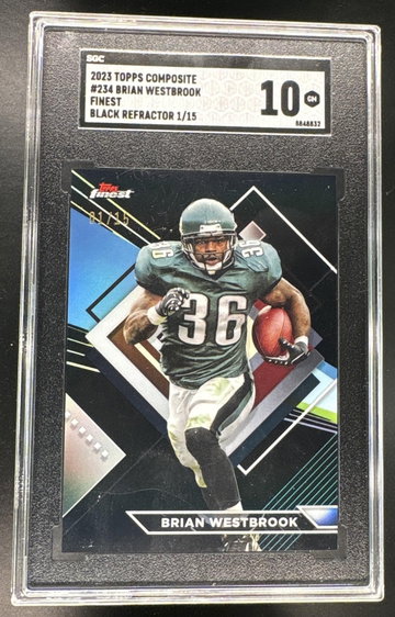 2023 Topps Finest Composite #234 Brian Westbrook Black Refractor /15 SGC 10