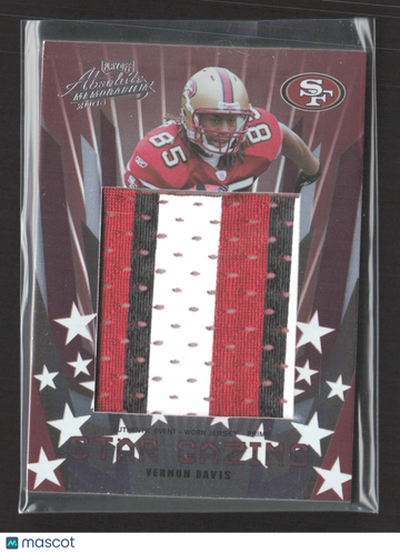 2006 Playoff Absolute Memorabilia Star Gazing Vernon Davis #SG-13 Authentic Event-Worn Jersey Prime