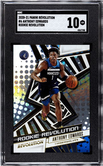 2020 Revolution Anthony Edwards #6 Rookie Revolution SGC 10 GEM MINT