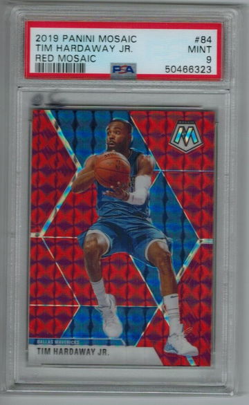 2019-20 PANINI MOSAIC red  #84 TIM HARDAWAY JR PSA 9 MINT POP1