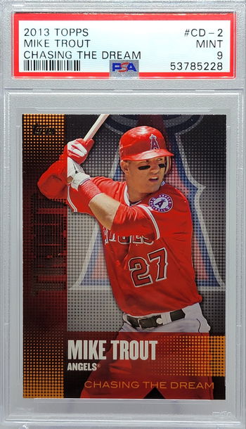 2013 TOPPS #CD-2 MIKE TROUT CHASING THE DREAM PSA 9