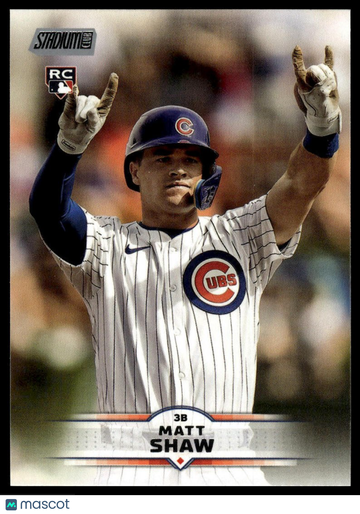 2025 Stadium Club Matt Shaw #65 RC