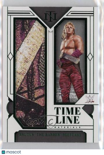 2024 Panini National Treasures WWE - Timeline Materials - Emerald Brutus "The Barber" Beefcake #TM-BBB Emerald 2/5