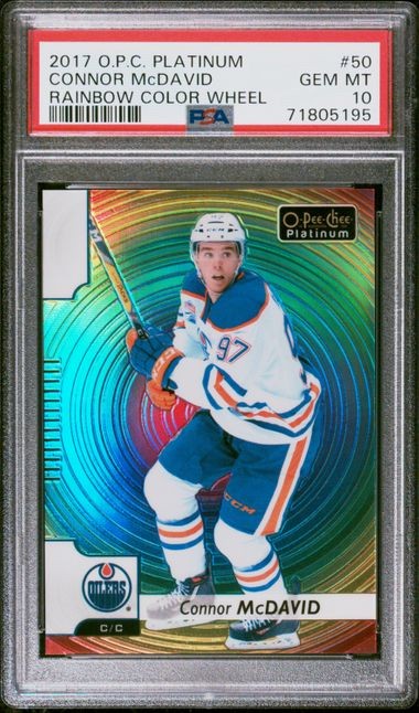 2017-18 OPC Platinum Rainbow Color Wheel #50 Connor McDavid PSA 10