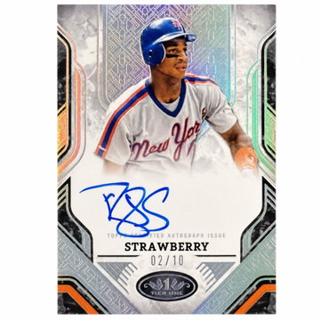 2025 Topps Tier One PPA-DS Darryl Strawberry Prime Performers Autographs /10 New York Mets