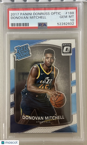 2017 Panini Donruss Optic Donovan Mitchell #188 PSA 10