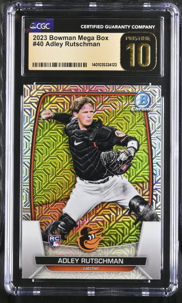 2023 BOWMAN ADLEY RUTSCHMAN MEGA BOX #40 CGC 10 BL.D1.06