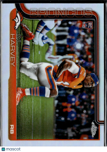 RJ Harvey 2025 Topps Chrome RC Denver Broncos