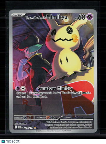 2026 Mega Evolution – Ascended Heroes Team Rocket's Mimikyu Holo Secret Rare #238/217